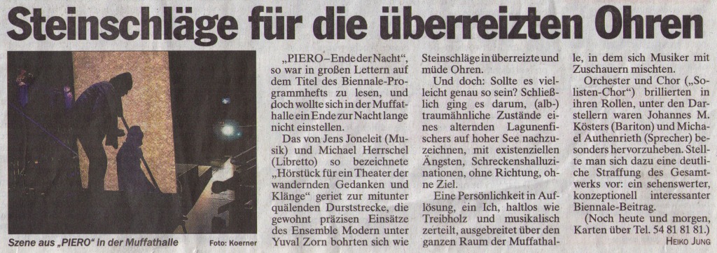 Piero, Münchner TZ, 02.05.2008 Piero, Münchner TZ, 02.05.2008