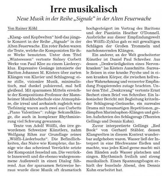 Signale, 14.10.2009 Signale, 14.10.2009