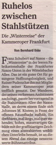 Winterreise, Frankfurter Rundschau