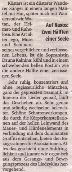 Winterreise, Frankfurter Rundschau